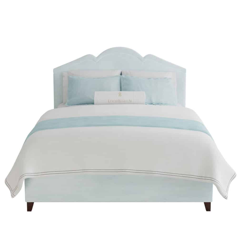 łóżko tapicerowane styl glamour